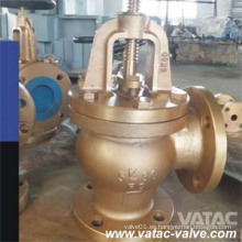 JIS Flanged Ends Bronce Marine Globe Valve, Angle Globe Valve